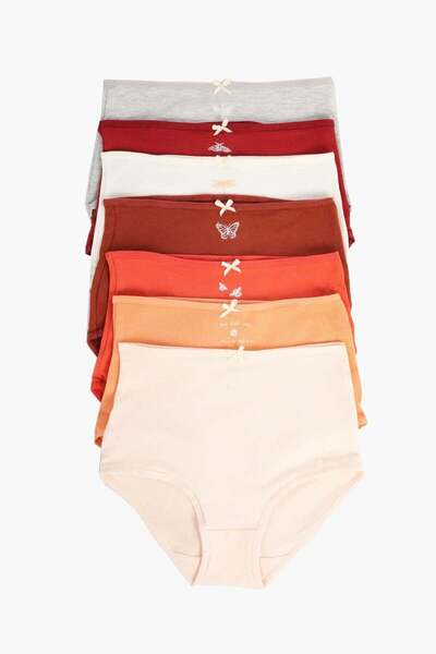 CARINA Pack of 7 colorful high-waisted briefs