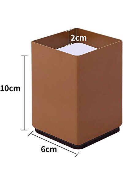 Store 4 Adet KARE Kahverengi Mobilya Yükseltici Çelik Ayak | 6x10cm |Açıklama...