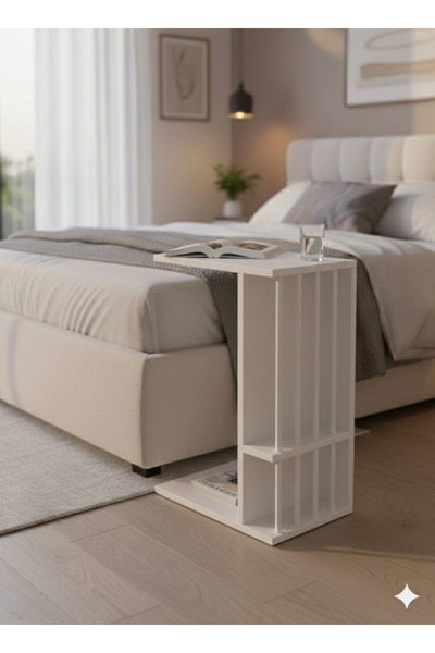 Unisoft Pintdi C Tipi Koltuk Yanı Sehpası Dergilikli Laptop Kahve Yan Sehpası...