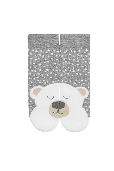 SOXO Children's socks, teddy bear pattern, size 23-25