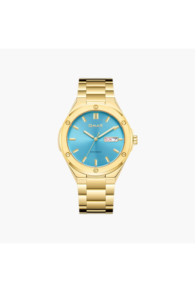 Omax Gold Tone Men's Analog Watch