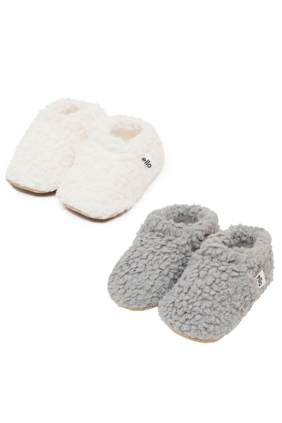 Ella Bonna Teddy Baby House Slippers, Non-Slip Sole, Nursery Shoes Slippers 2...