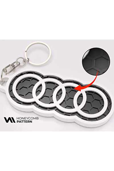 HİDRODEN سلسلة مفاتيح بشعار أودي - سلسلة مفاتيح أودي أرا - سلسلة مفاتيح للسيارات