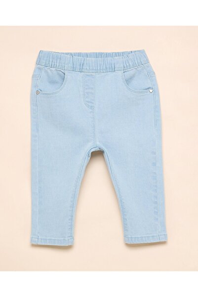 R&B بنطال جينز مغسول مع خصر مطاطي