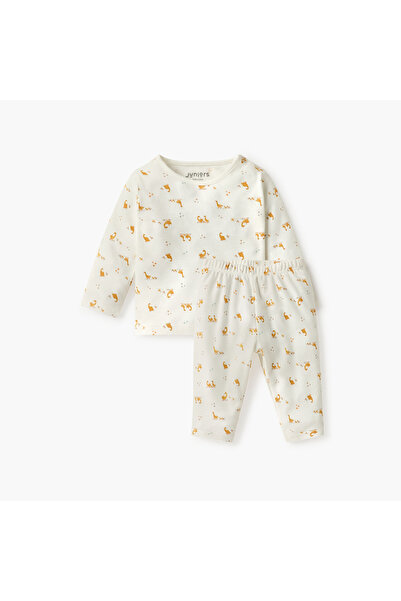 Juniors Duck Print T-shirt and Pyjama Set