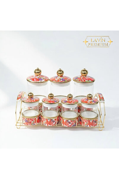 Lavin Ev dizaynım crimson bloom 15 parça baharat setii