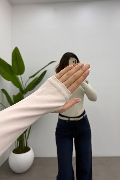 Yefrastore Kadın Taş Parmak Detaylı Body