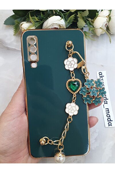 Aksesuarda Moda حافظة لامعة مقطوعة بالليزر ومتوافقة مع هاتف Samsung A7 2018