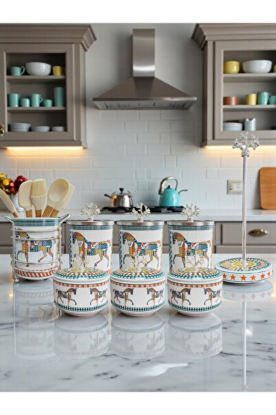 ferayhome Mutfak Seti 103 Baharatlık Kahvaltılık Kağıt Havluluk Kaşıklık Herm...