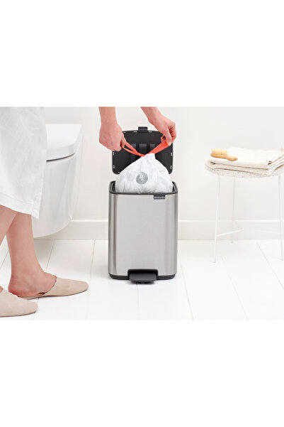 Brabantia BO MATT STEEL FPP PEDALLI ÇÖP KUTUSU 7L