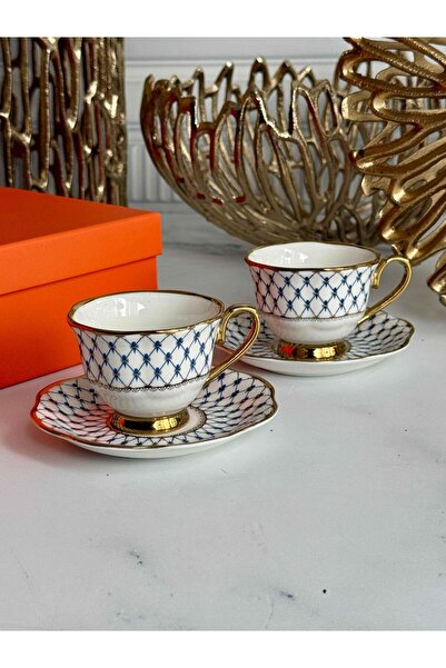 ROSSEV طقم فناجين قهوة تركية أستيريا لشخصين 4 قطع