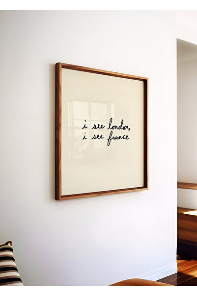 ARTHOUSECOLLECTIVE I See London, I See France - Square Poster / Bathroom Toil...