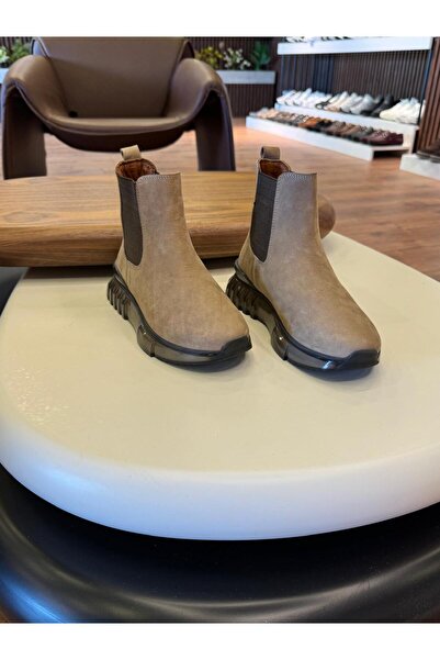 Luiz Paulo 9900 BEJ HAKİKİ DERİ BOT