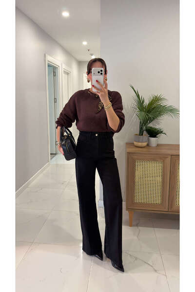 BİRCANÇİL Zr Berasa Black Straight Jeans