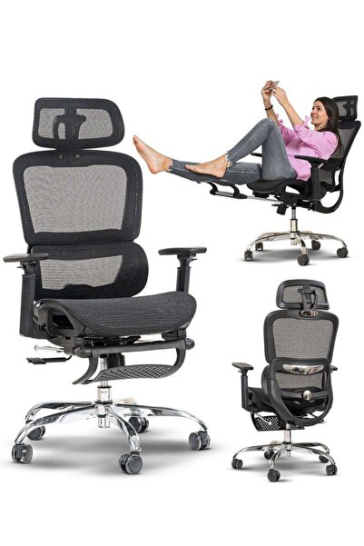 DROGO Premium Ergonomic Office Chair, High Back Mesh Chair with Flip-Up Armre...