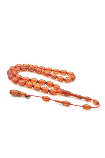 Murty99 سبحة تصفية من حجر الكهرمان البرتقالي بقصة متميزة ومقاس يصل إلى الكاحل