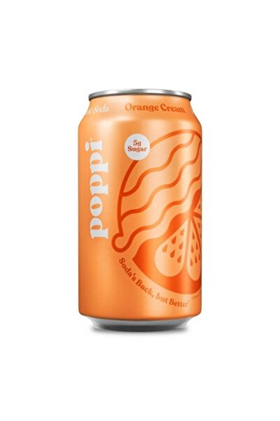 poppi drink بوبي كريم البرتقال 12 أونصة
