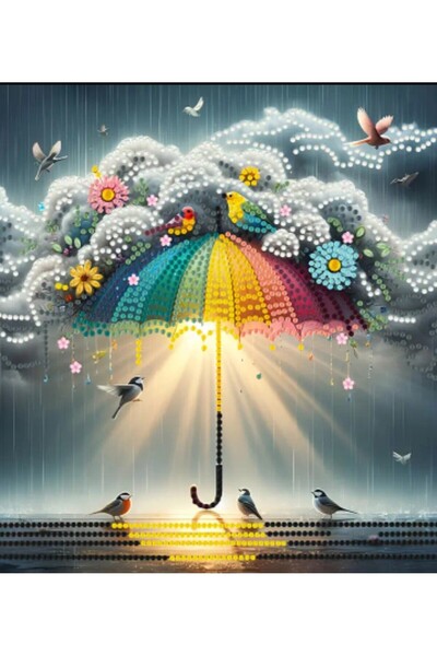 Element 5 d 30 cm x 30 cm tablo özel boncuklu elmas mozaik boyama seti