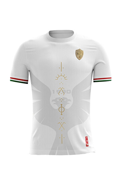 Amedstore AMEDSPOR ETNİK TASARIM BEYAZ T-SHİRT