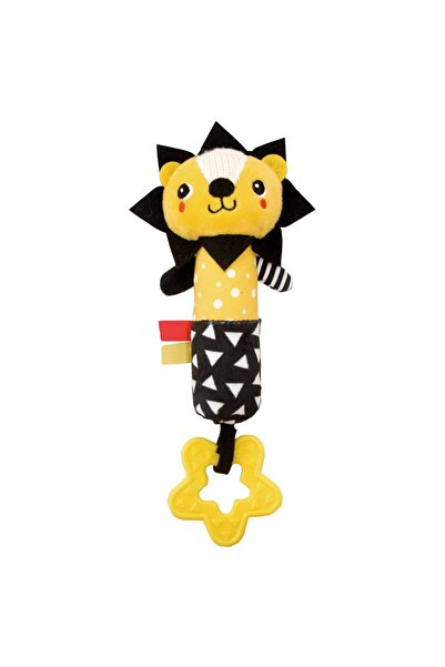 Moon لعبة أسد قطيفة ناعمة للأطفال الرضع مع خشخيشة