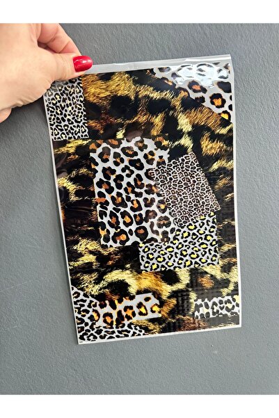 Gönülden Tasarım Iron-On Leopard Transfer Print Arma 30X19 cm