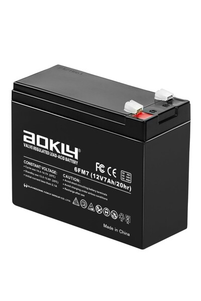 A AOKLY 12V 7Ah Replacement Battery 6fm7 Rechargeable Sealed Lead Acid Batter...