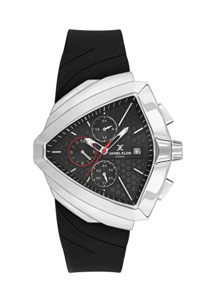 Daniel Klein Dk.1.13860-1 Exclusive Functions Active Silicone Cord Steel Plat...