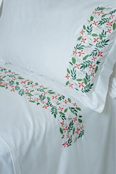 genric 50% Discount King Size Embroidered Bed Set 6 Pieces 100% Egyptian Cott...