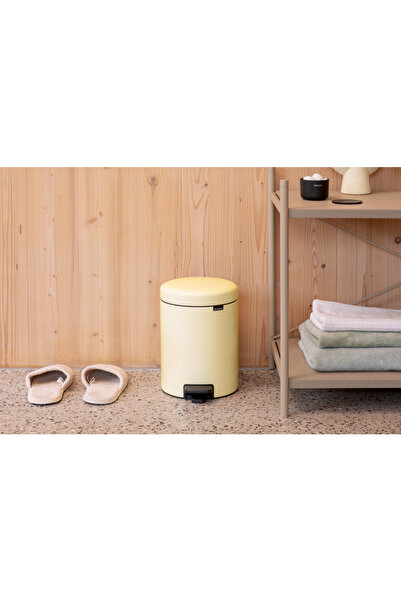 Brabantia سلة مهملات نيوكون ميلو يلو بدواسة 5 لتر