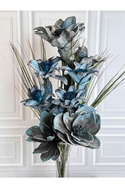 ROSSEV Mavi 5 Dal Yapay Çiçek