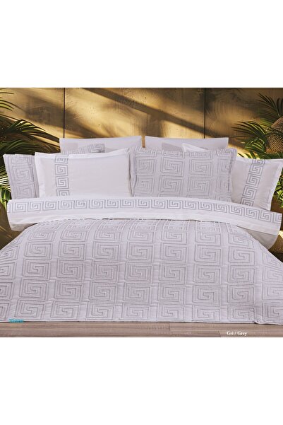 Bella Home 9 Piece Athena Dowry Set – Stylish and Convenient – Gray with Orig...