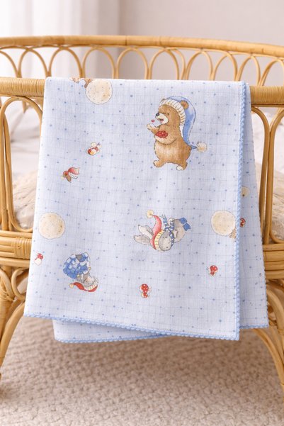 Rain Baby Baby Muslin Blanket 80X90