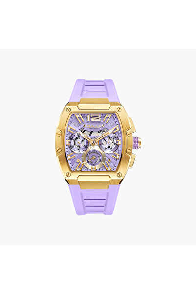 Omax Gold Tone Chronograph Watch