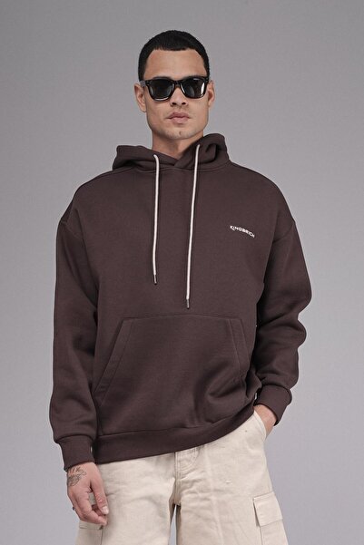 Butik Trend Biz Oversized Pattern Hooded Unisex Hoodie Sweatshirt