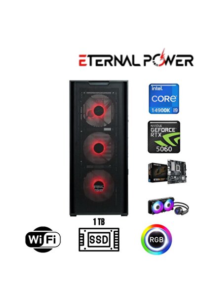 ETERNAL POWER Intel i9 14900K RTX 5060 Gaming PC | 16GB DDR5 | 1TB NVMe M.2 |...
