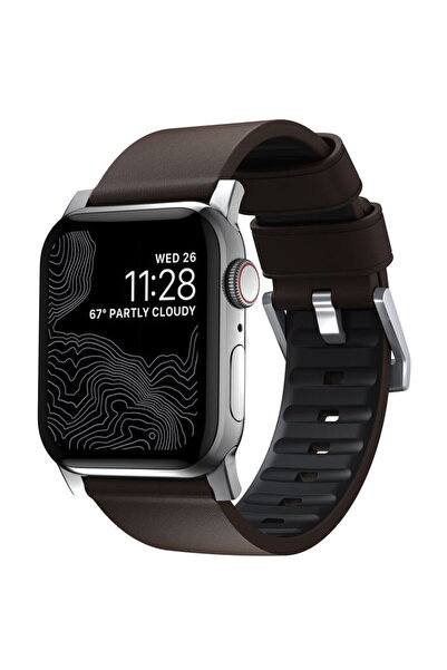 Nomad Active Strap Pro Brown,silver - Apple Watch Ultra 2/1 49mm 9/8/7 45mm/6...