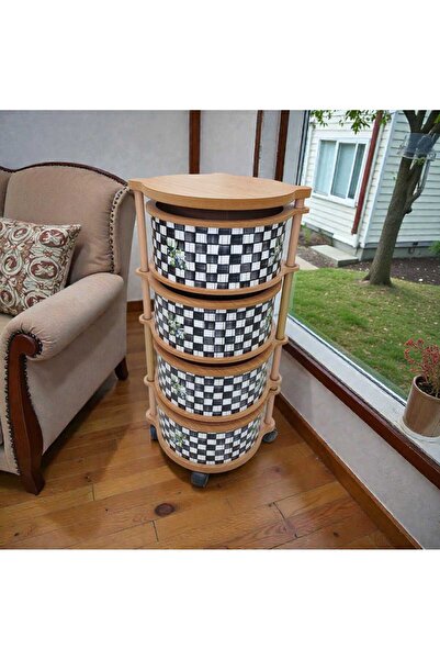 ARBOR EV AHŞAP 4 KATLI SEBZELİK VE ORGANİZER DAMA