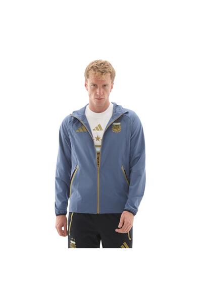 adidas Jz6313-E Afa Argentina Men's Raincoat-Windbreaker Blue
