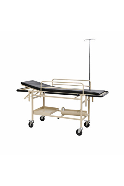 POLOMED SAĞLIK Hasta Sedyesi | Serum Askılı | Frenli Tekerlekli | Sıvı Geçirm...