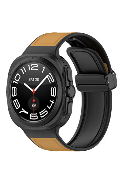 Techsuit Strap for Samsung Galaxy Watch Ultra 47mm - Watchband (W056) - Brown