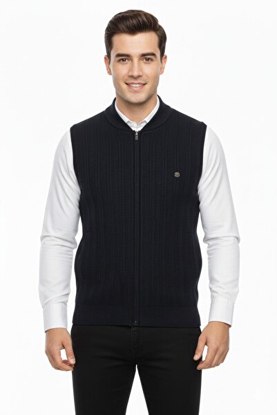 Çizgi Triko سترة رجالية بسحاب مع جيوب، نسيج شبكي فولاذي، تصميم كلاسيكي 5209J ...