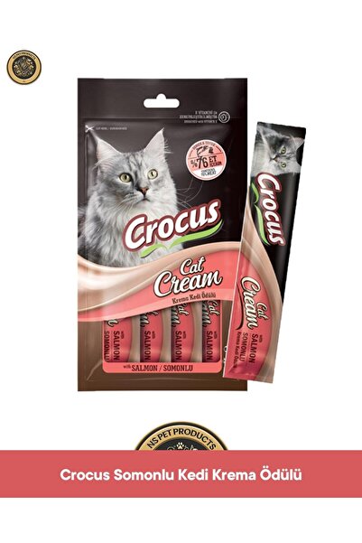 Crocus Somonlu Kedi Krema Ödül Maması 4x15 gr