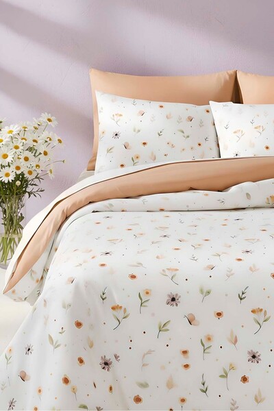 Rivaİstanbul Soft Çiçekli Tek Kişilik Nevresim Takımı Pamuklu