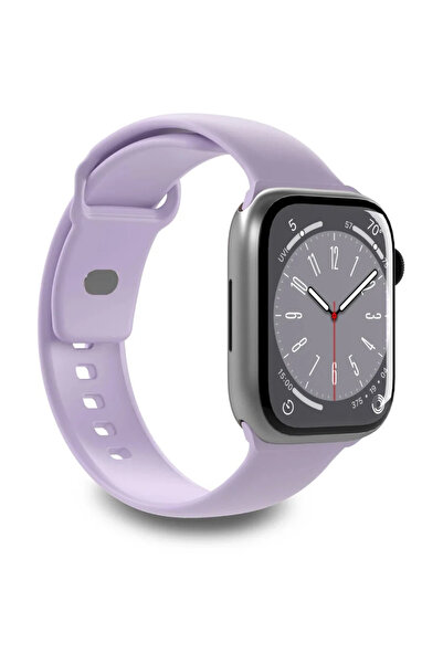 Puro Curea de ceas din silicon „ICON” pentru Apple Watch 42–44–45-49 mm, lavandă