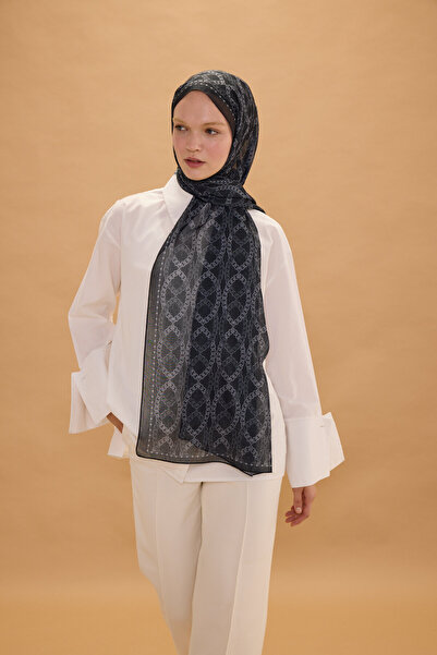 cs camellia scarf Πράγα Ραμί Σάλι - Μαύρο