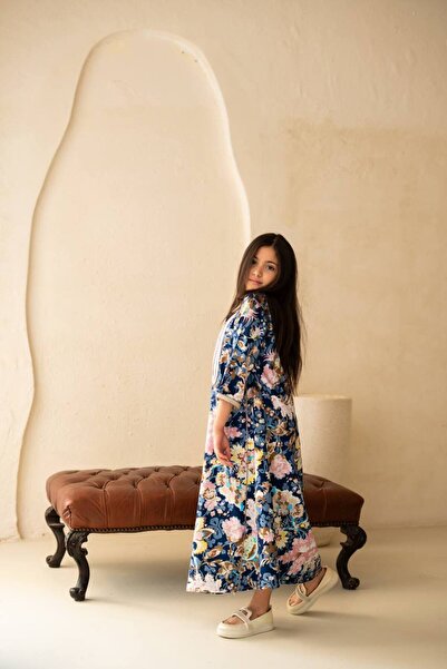 AFandina جلابية مشجرة راقية بنقشة طبيعية مميزة SM - 65