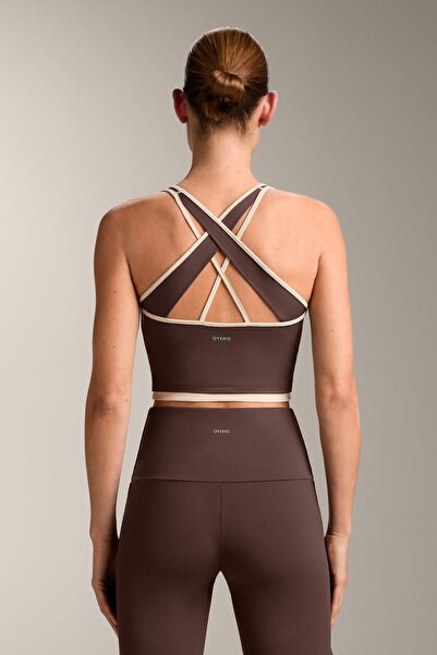 Oysho Tank top Comfortlux kontrast çapraz sırt detaylı