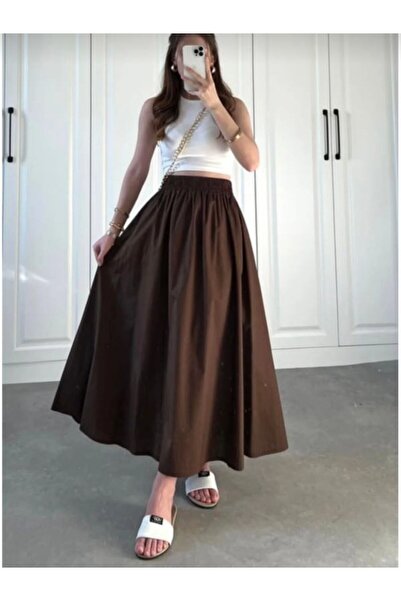 lobivia Double Skirt with Elastic Waist and Pockets