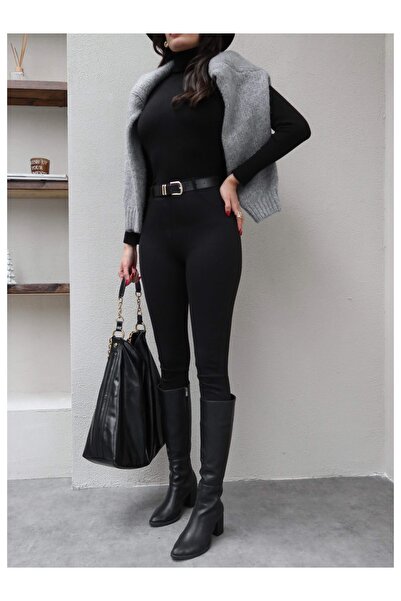 ESRAHELVACI Belted Leggings Trousers