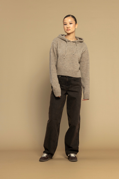 Nisan Pulover de tricotaj cu glugă